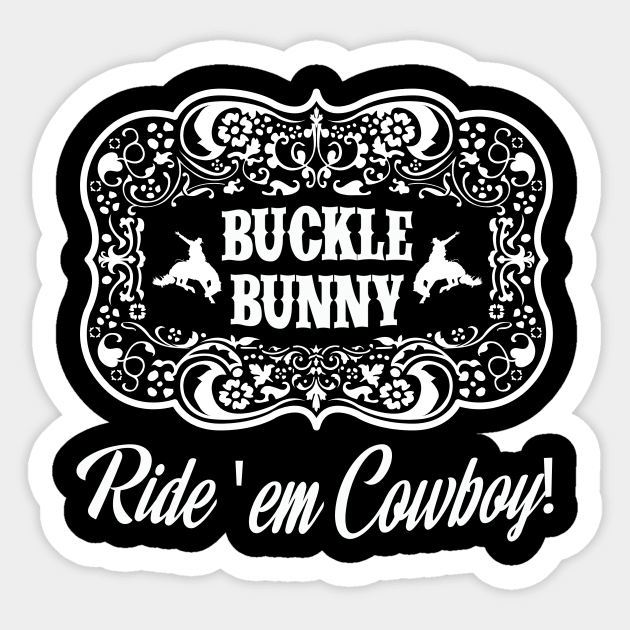 Buckle Bunny Cowgirl Sticker by Mgillespie02134